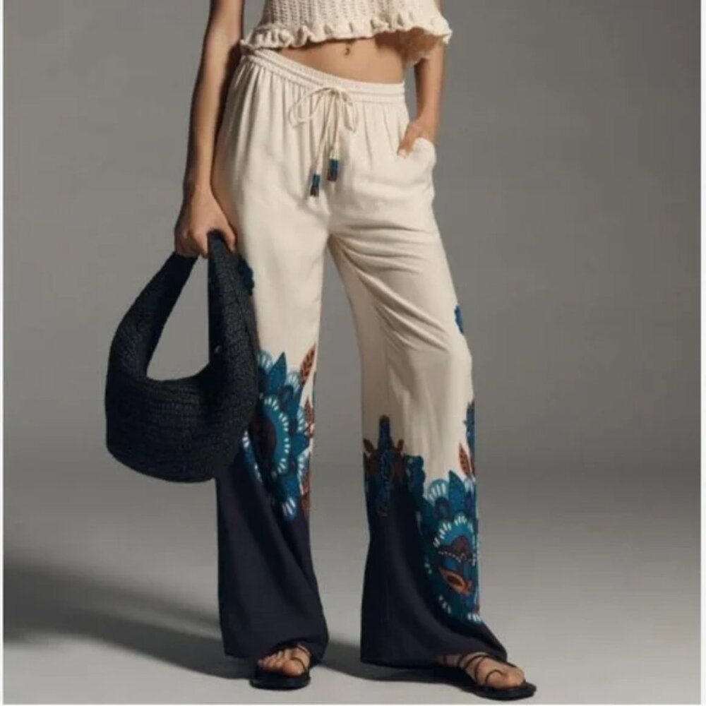 Farm Rio x Anthropologie Printed Pull-On Pants
